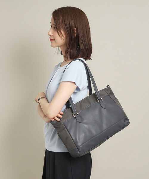 ITS'DEMO(イッツデモ)の「◆【2WAY/9ポケット】人間工学コンビA4トート(トートバッグ・レディース・ピンク系/ブラウン/チャコールグレー/ブラック・00)」の18枚目の写真