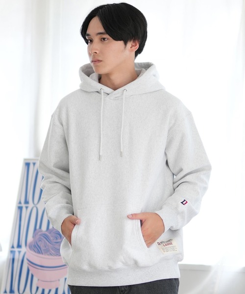 ムラサキスポーツ(ムラサキスポーツ)の「【ムラサキスポーツ限定】DEAR LAUREL/ディアローレル パーカー プルオーバー スウェット USAコットン 裏起毛 D24F1202(パーカー・メンズ・オレンジ/アッシュ/ブラック・M/L)」の12枚目の写真