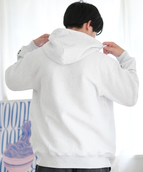 ムラサキスポーツ(ムラサキスポーツ)の「【ムラサキスポーツ限定】DEAR LAUREL/ディアローレル パーカー プルオーバー スウェット USAコットン 裏起毛 D24F1202(パーカー・メンズ・オレンジ/アッシュ/ブラック・M/L)」の14枚目の写真