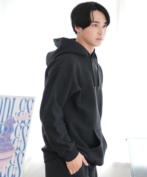 ムラサキスポーツ(ムラサキスポーツ)の「【ムラサキスポーツ限定】DEAR LAUREL/ディアローレル パーカー プルオーバー スウェット USAコットン 裏起毛 D24F1202(パーカー・メンズ・オレンジ/アッシュ/ブラック・M/L)」の7枚目の写真