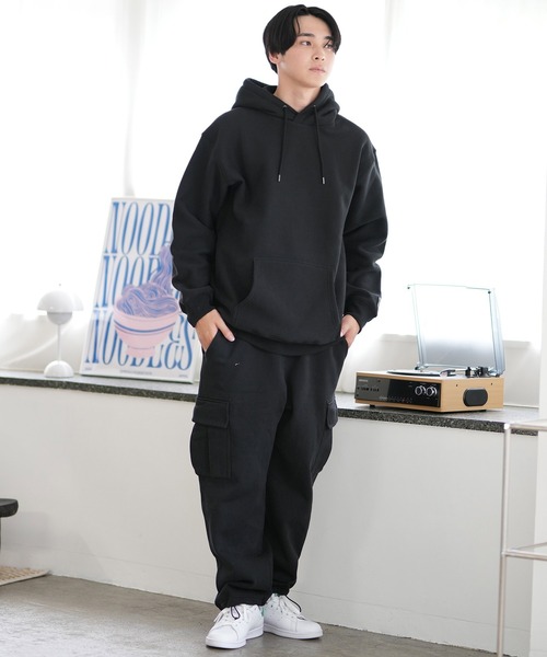 ムラサキスポーツ(ムラサキスポーツ)の「【ムラサキスポーツ限定】DEAR LAUREL/ディアローレル パーカー プルオーバー スウェット USAコットン 裏起毛 D24F1202(パーカー・メンズ・オレンジ/アッシュ/ブラック・M/L)」の8枚目の写真