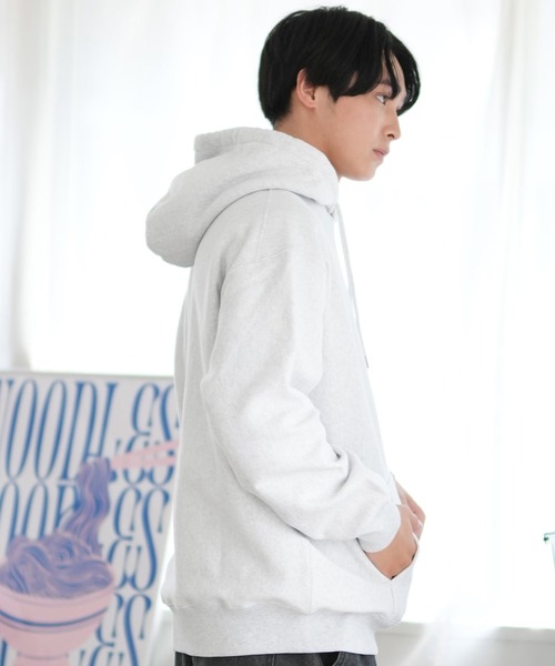 ムラサキスポーツ(ムラサキスポーツ)の「【ムラサキスポーツ限定】DEAR LAUREL/ディアローレル パーカー プルオーバー スウェット USAコットン 裏起毛 D24F1202(パーカー・メンズ・オレンジ/アッシュ/ブラック・M/L)」の15枚目の写真