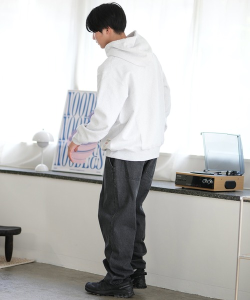 ムラサキスポーツ(ムラサキスポーツ)の「【ムラサキスポーツ限定】DEAR LAUREL/ディアローレル パーカー プルオーバー スウェット USAコットン 裏起毛 D24F1202(パーカー・メンズ・オレンジ/アッシュ/ブラック・M/L)」の17枚目の写真