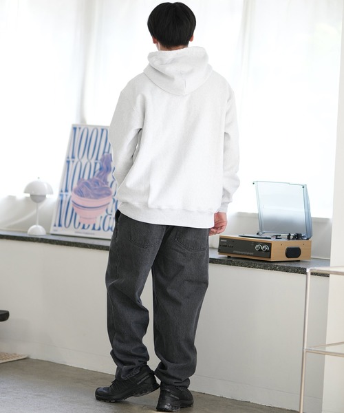 ムラサキスポーツ(ムラサキスポーツ)の「【ムラサキスポーツ限定】DEAR LAUREL/ディアローレル パーカー プルオーバー スウェット USAコットン 裏起毛 D24F1202(パーカー・メンズ・オレンジ/アッシュ/ブラック・M/L)」の18枚目の写真