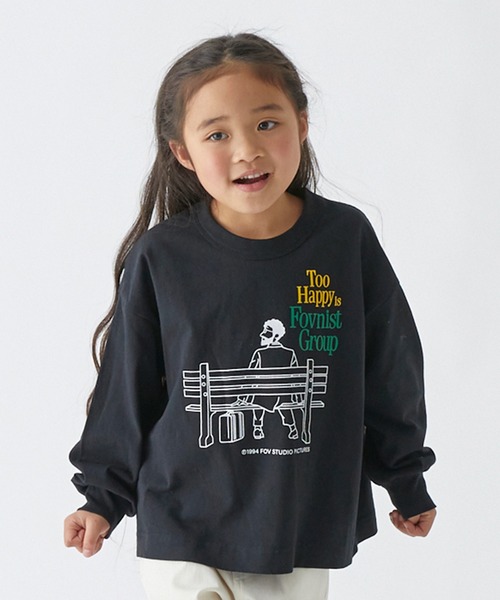 FOV(フォブ)の「フォブ FOVNIST ビッグ L/S Tシャツ(Tシャツ/カットソー・キッズ・ブラック/アッシュグレー/ホワイト・S/M/L/XL)」の1枚目の写真