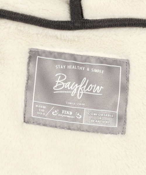 BAYFLOW（ベイフロー）の「[今年は袖リブ仕様で登場!]BF着るブランケット24AW（ブランケット・レディース・ブルー/ネイビー/ベージュ/チャコール・00）」の5枚目の写真