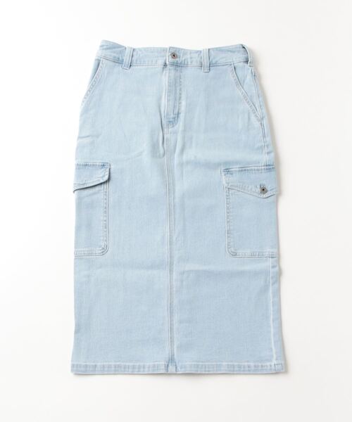Dickies(ディッキーズ)の「デニム ロングスカート(デニムスカート・レディース・ライトブルー/インディゴブルー・25inch/26inch/27inch)」の14枚目の写真