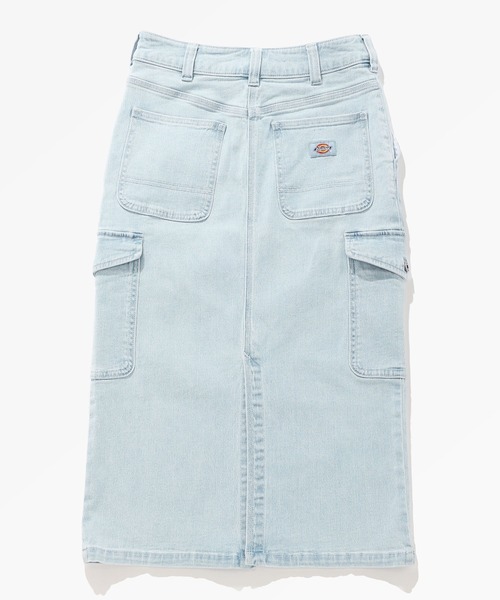 Dickies(ディッキーズ)の「デニム ロングスカート(デニムスカート・レディース・ライトブルー/インディゴブルー・25inch/26inch/27inch)」の7枚目の写真