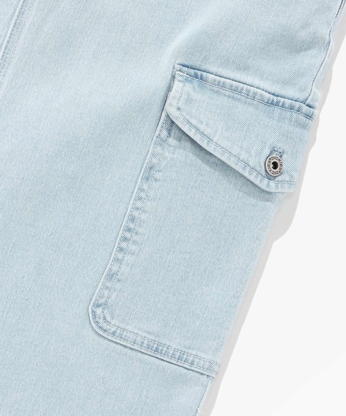 Dickies(ディッキーズ)の「デニム ロングスカート(デニムスカート・レディース・ライトブルー/インディゴブルー・25inch/26inch/27inch)」の12枚目の写真
