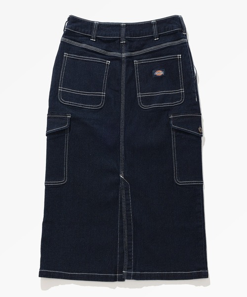 Dickies(ディッキーズ)の「デニム ロングスカート(デニムスカート・レディース・ライトブルー/インディゴブルー・25inch/26inch/27inch)」の9枚目の写真