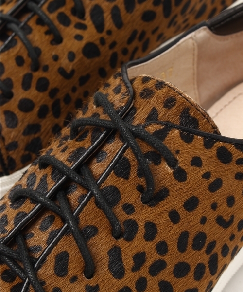 OUTLET（アウトレット）の「【CAPRICIEUX LE'MAGE】ALLBLACK ハラコスニーカー（スニーカー・レディース・レオパード・36/37）」の6枚目の写真