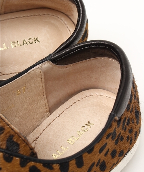 OUTLET（アウトレット）の「【CAPRICIEUX LE'MAGE】ALLBLACK ハラコスニーカー（スニーカー・レディース・レオパード・36/37）」の7枚目の写真