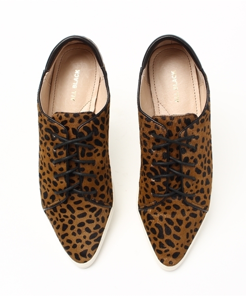 OUTLET（アウトレット）の「【CAPRICIEUX LE'MAGE】ALLBLACK ハラコスニーカー（スニーカー・レディース・レオパード・36/37）」の9枚目の写真