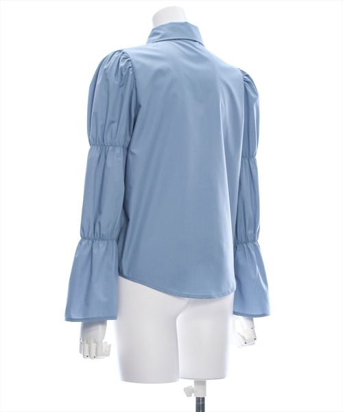 clear（クリア）の「マムルークスリーブ長袖ブラウス［大人 カジュアル 着回し力抜群］≪再入荷≫（シャツ/ブラウス・レディース・チャコールグレー/オフホワイト/ブルー/ピンク/サックスブルー・F）」の10枚目の写真