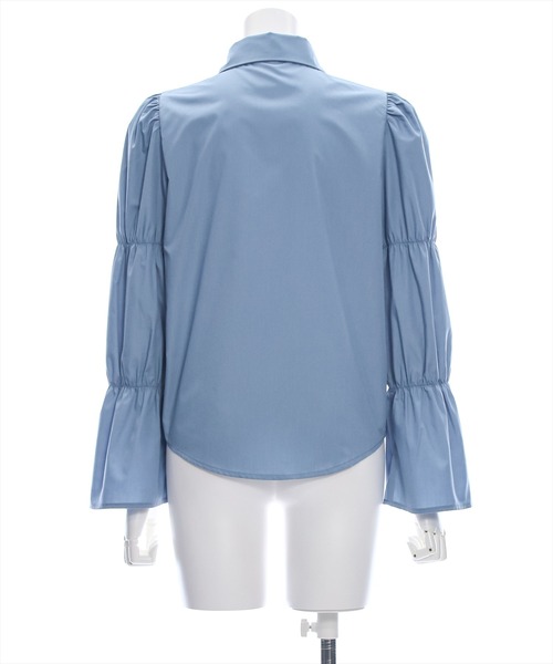 clear（クリア）の「マムルークスリーブ長袖ブラウス［大人 カジュアル 着回し力抜群］≪再入荷≫（シャツ/ブラウス・レディース・チャコールグレー/オフホワイト/ブルー/ピンク/サックスブルー・F）」の11枚目の写真