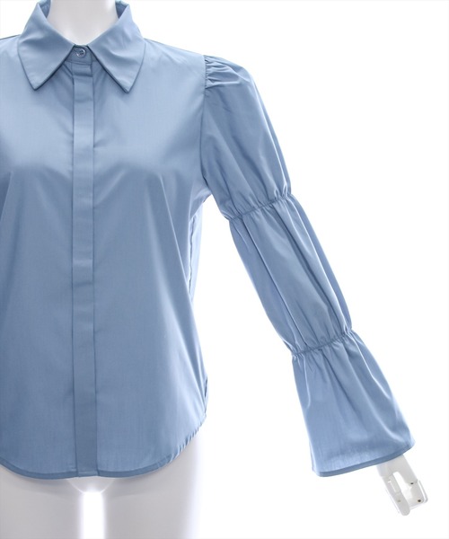clear（クリア）の「マムルークスリーブ長袖ブラウス［大人 カジュアル 着回し力抜群］≪再入荷≫（シャツ/ブラウス・レディース・チャコールグレー/オフホワイト/ブルー/ピンク/サックスブルー・F）」の13枚目の写真