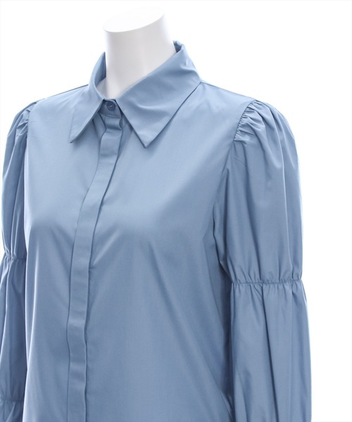 clear（クリア）の「マムルークスリーブ長袖ブラウス［大人 カジュアル 着回し力抜群］≪再入荷≫（シャツ/ブラウス・レディース・チャコールグレー/オフホワイト/ブルー/ピンク/サックスブルー・F）」の15枚目の写真