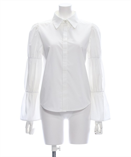 clear（クリア）の「マムルークスリーブ長袖ブラウス［大人 カジュアル 着回し力抜群］≪再入荷≫（シャツ/ブラウス・レディース・チャコールグレー/オフホワイト/ブルー/ピンク/サックスブルー・F）」の16枚目の写真