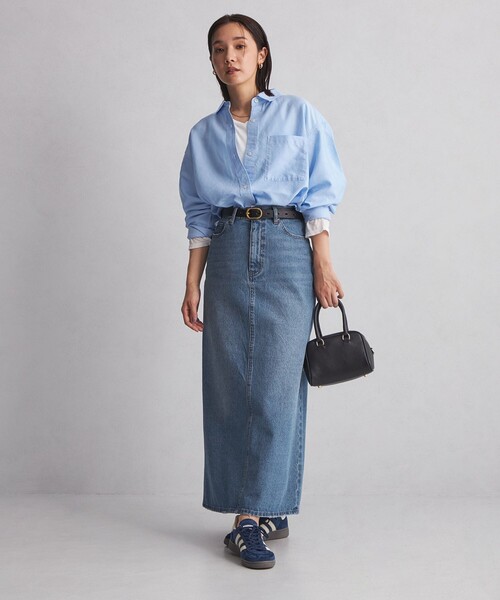 green label relaxing(グリーンレーベルリラクシング)の「<at ease> デニム スカート コバルトブルー(デニムスカート・レディース・コバルトブルー・36/38)」の3枚目の写真