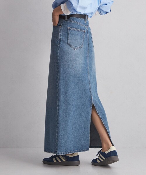 green label relaxing(グリーンレーベルリラクシング)の「<at ease> デニム スカート コバルトブルー(デニムスカート・レディース・コバルトブルー・36/38)」の7枚目の写真