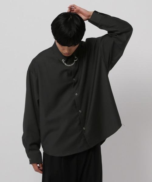 3.3 Field Trip （3.3フィールドトリップ）の「3.3 Field Trip／チェーンシャツ（シャツ/ブラウス・メンズ・ブラック/ホワイト・FREE）」の13枚目の写真