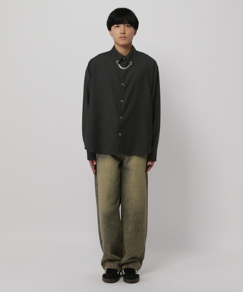 3.3 Field Trip （3.3フィールドトリップ）の「3.3 Field Trip／チェーンシャツ（シャツ/ブラウス・メンズ・ブラック/ホワイト・FREE）」の16枚目の写真