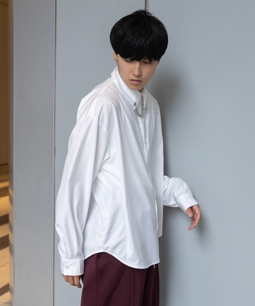 3.3 Field Trip （3.3フィールドトリップ）の「3.3 Field Trip／チェーンシャツ（シャツ/ブラウス・メンズ・ブラック/ホワイト・FREE）」の5枚目の写真