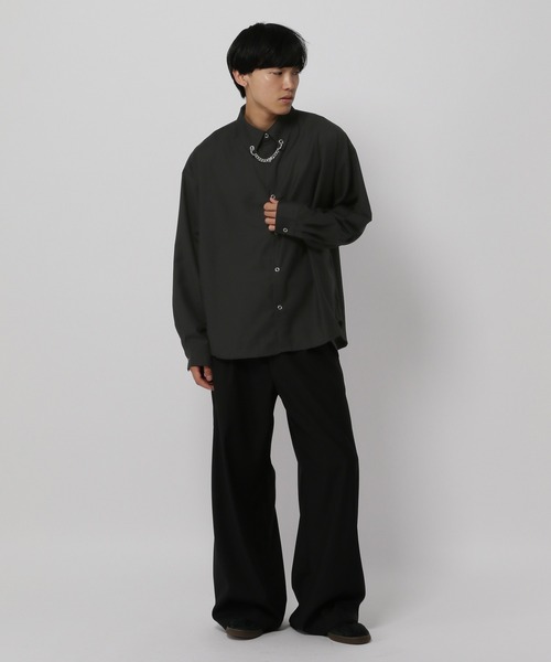 3.3 Field Trip （3.3フィールドトリップ）の「3.3 Field Trip／チェーンシャツ（シャツ/ブラウス・メンズ・ブラック/ホワイト・FREE）」の12枚目の写真