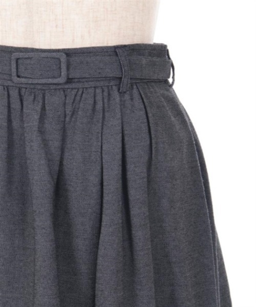 axes femme（アクシーズファム）の「コスモス刺繍デニムスカート（スカート・レディース・ブラック/インディゴブルー・FREE）」の10枚目の写真