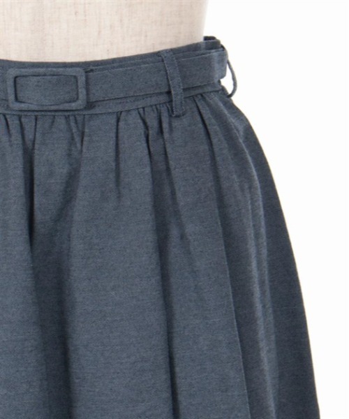 axes femme（アクシーズファム）の「コスモス刺繍デニムスカート（スカート・レディース・ブラック/インディゴブルー・FREE）」の18枚目の写真