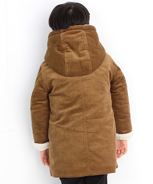 B:MING by BEAMS（ビーミングバイビームス）の「ビーミング by ビームス / コーデュロイダッフルコート（ダッフルコート・キッズ・ブラウン/ネイビー・100/120/110/130/140/150/80/90）」の15枚目の写真