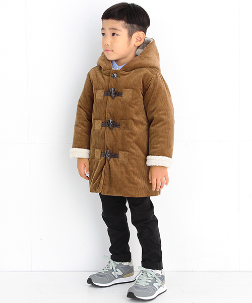 B:MING by BEAMS（ビーミングバイビームス）の「ビーミング by ビームス / コーデュロイダッフルコート（ダッフルコート・キッズ・ブラウン/ネイビー・100/120/110/130/140/150/80/90）」の5枚目の写真