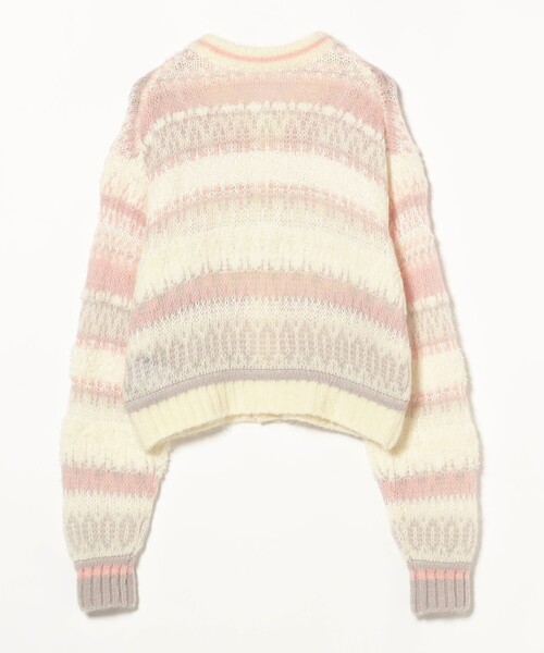 Ray BEAMS（レイビームス）の「【別注】BOUSSOLE / フェアアイル カーディガン（カーディガン/ボレロ・レディース・オフホワイト/レッド・ONE SIZE）」の14枚目の写真