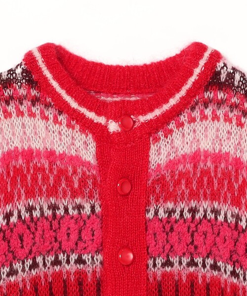 Ray BEAMS（レイビームス）の「【別注】BOUSSOLE / フェアアイル カーディガン（カーディガン/ボレロ・レディース・オフホワイト/レッド・ONE SIZE）」の17枚目の写真