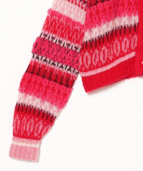 Ray BEAMS（レイビームス）の「【別注】BOUSSOLE / フェアアイル カーディガン（カーディガン/ボレロ・レディース・オフホワイト/レッド・ONE SIZE）」の18枚目の写真