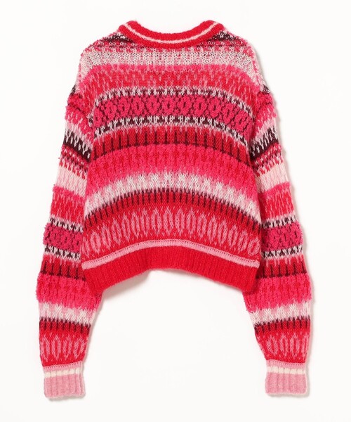 Ray BEAMS（レイビームス）の「【別注】BOUSSOLE / フェアアイル カーディガン（カーディガン/ボレロ・レディース・オフホワイト/レッド・ONE SIZE）」の19枚目の写真