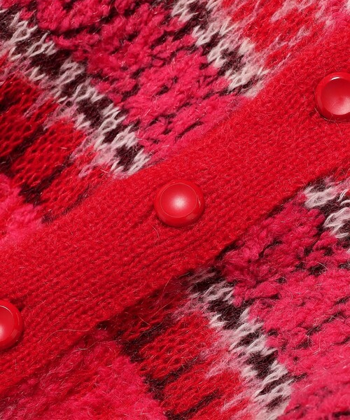 Ray BEAMS（レイビームス）の「【別注】BOUSSOLE / フェアアイル カーディガン（カーディガン/ボレロ・レディース・オフホワイト/レッド・ONE SIZE）」の20枚目の写真