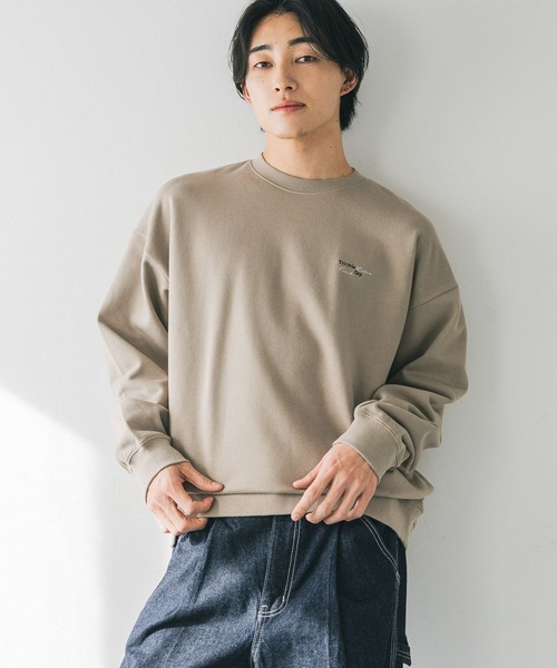 LOWRYS FARM（ローリーズファーム）の「BRANDALISEDウラケ 152707（Tシャツ/カットソー・メンズ・グレー/チャコールグレー/ネイビー/オレンジ/ブラウン/パープル/ミント・MEDIUM/LARGE）」の4枚目の写真