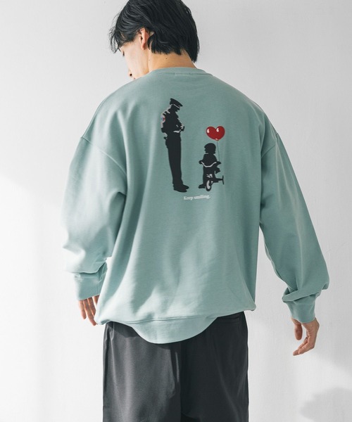 LOWRYS FARM（ローリーズファーム）の「BRANDALISEDウラケ 152707（Tシャツ/カットソー・メンズ・グレー/チャコールグレー/ネイビー/オレンジ/ブラウン/パープル/ミント・MEDIUM/LARGE）」の5枚目の写真