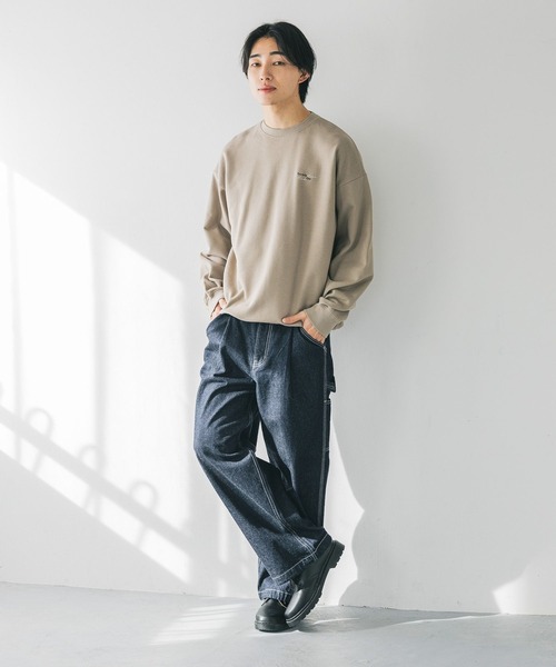 LOWRYS FARM（ローリーズファーム）の「BRANDALISEDウラケ 152707（Tシャツ/カットソー・メンズ・グレー/チャコールグレー/ネイビー/オレンジ/ブラウン/パープル/ミント・MEDIUM/LARGE）」の8枚目の写真