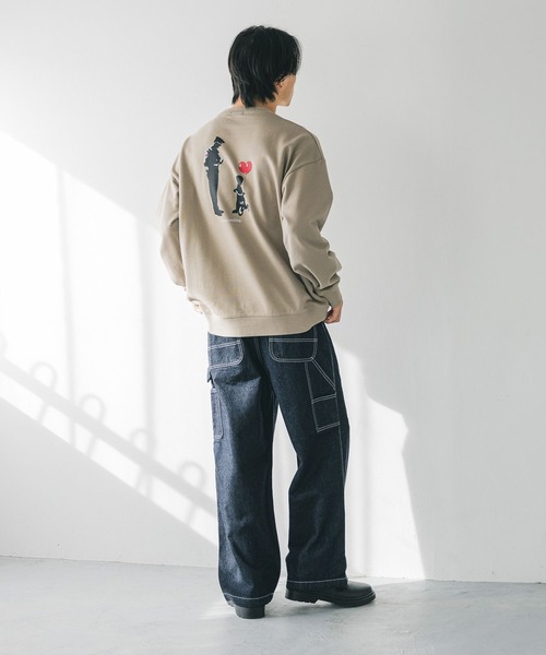 LOWRYS FARM（ローリーズファーム）の「BRANDALISEDウラケ 152707（Tシャツ/カットソー・メンズ・グレー/チャコールグレー/ネイビー/オレンジ/ブラウン/パープル/ミント・MEDIUM/LARGE）」の9枚目の写真