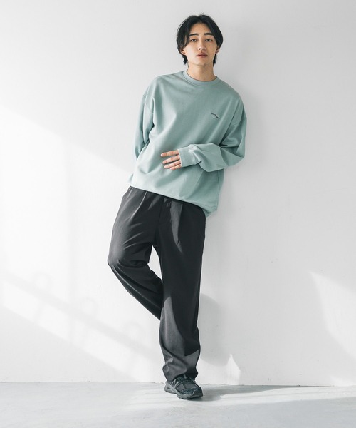 LOWRYS FARM（ローリーズファーム）の「BRANDALISEDウラケ 152707（Tシャツ/カットソー・メンズ・グレー/チャコールグレー/ネイビー/オレンジ/ブラウン/パープル/ミント・MEDIUM/LARGE）」の12枚目の写真