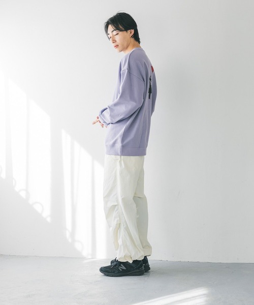 LOWRYS FARM（ローリーズファーム）の「BRANDALISEDウラケ 152707（Tシャツ/カットソー・メンズ・グレー/チャコールグレー/ネイビー/オレンジ/ブラウン/パープル/ミント・MEDIUM/LARGE）」の17枚目の写真