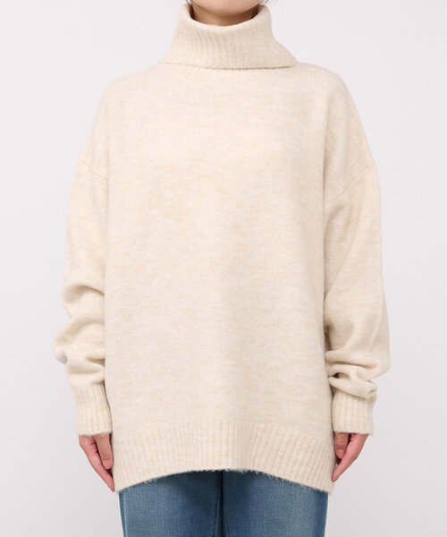 un dix cors（アンディコール）の「ヤクライクタートルニット（ニット/セーター・レディース・ピンク/グレー/ブラック/ホワイト系その他・FREE）」の17枚目の写真