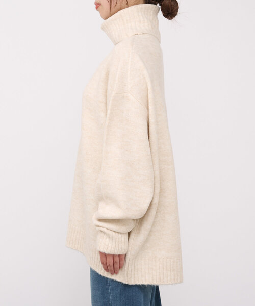 un dix cors（アンディコール）の「ヤクライクタートルニット（ニット/セーター・レディース・ピンク/グレー/ブラック/ホワイト系その他・FREE）」の18枚目の写真