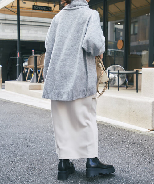 un dix cors（アンディコール）の「ヤクライクタートルニット（ニット/セーター・レディース・ピンク/グレー/ブラック/ホワイト系その他・FREE）」の13枚目の写真