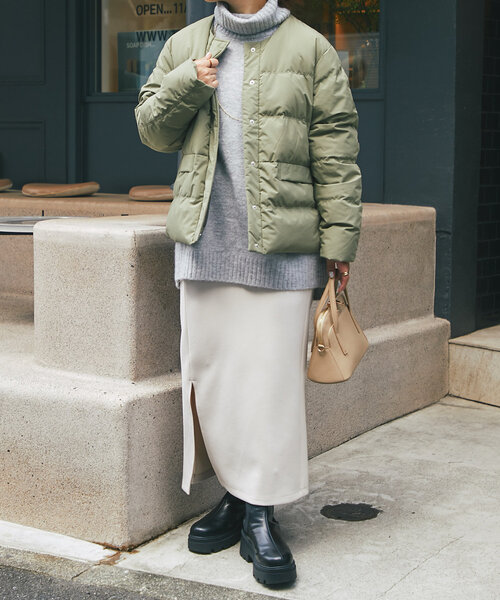 un dix cors（アンディコール）の「ヤクライクタートルニット（ニット/セーター・レディース・ピンク/グレー/ブラック/ホワイト系その他・FREE）」の15枚目の写真