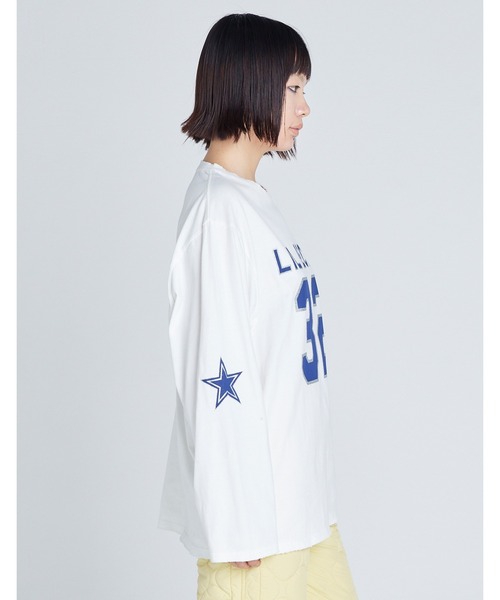 Little sunny bite(リトルサニーバイト)の「32 LONG TEE(Tシャツ/カットソー・レディース・ホワイト・SMALL)」の2枚目の写真