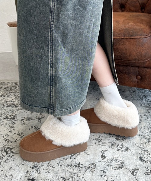 厚底ムートンサンダル（ブーツ）｜sedacle girl（セダクルガール
