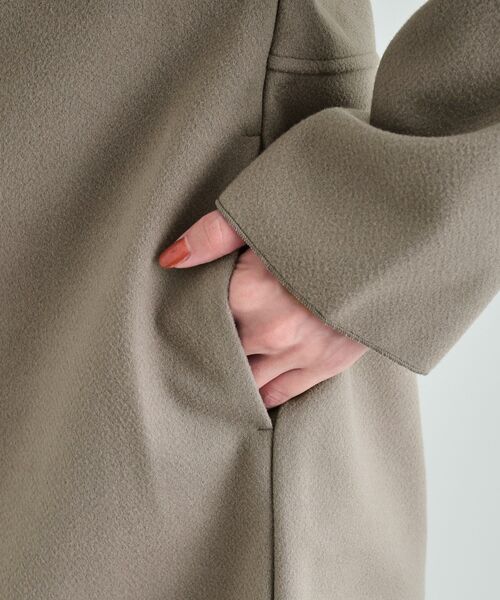 セール】大人のこなれ感漂う オープンカラー ショートコート